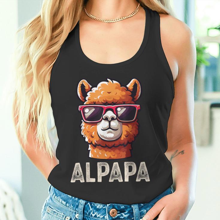 Alpapa Alpaka Lamaatertagsgeschenk Papa Spruchatertag Tank Top