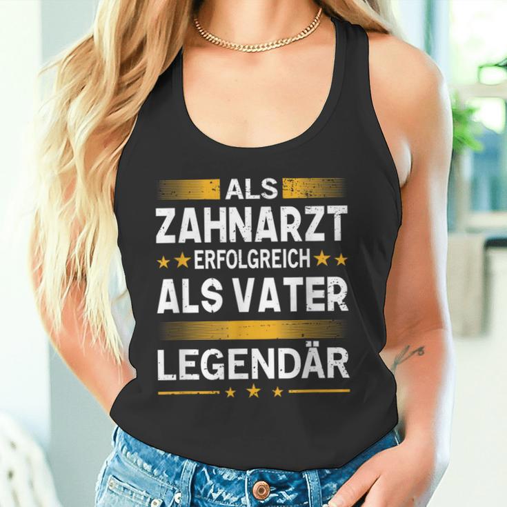 Als Zahnarzt Erfolgreich Alsater Papa Legendärt Tank Top