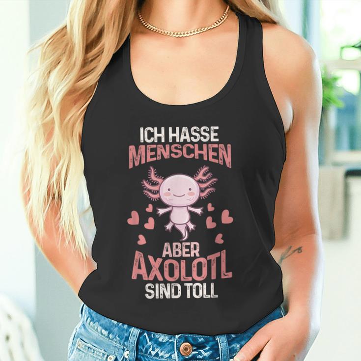 Axolotl Ich Hasse Menschen Tank Top