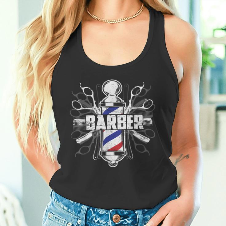 Barber Shop Pole Hairdresser & Barber Hipster Tank Top