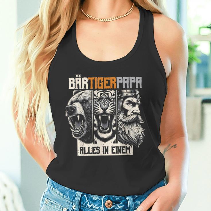 Bärtigerpapa Bartollbart Bär Tigerater Bärtigermann Papa Tank Top