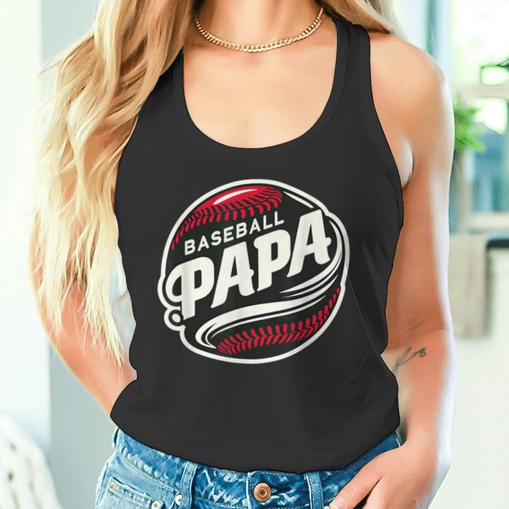 Baseball Papa Baseball Spieler Lustig Baseball Papa Familie Tank Top