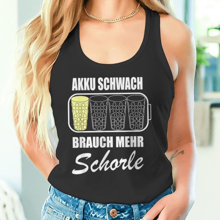 Battery Weak Brauch Mehr Schorle Dubbeglas Pfalz Weinfest Tank Top