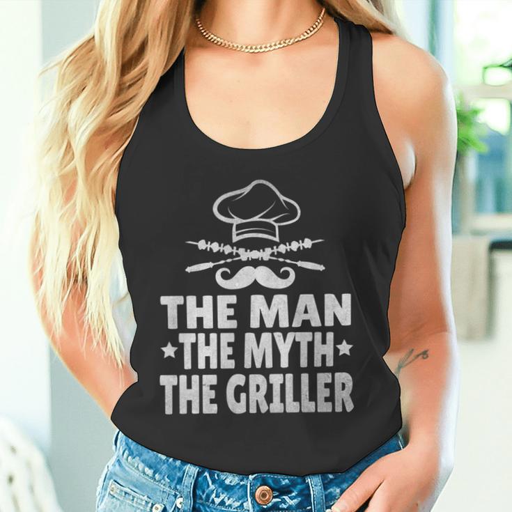 Bbq Der Mann Der Mythos Der Griller Lustiger Papaatertag Tank Top