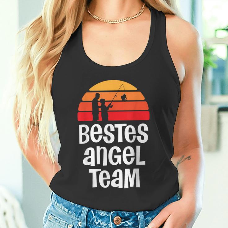 Best Angel Team For Angler Dad And Son Partner Look Tank Top