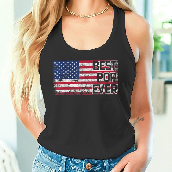 Best Pop Ever American Flag Dad Papa Opa Geschenk Tank Top