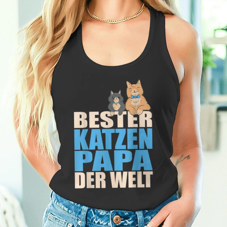 With Bester Katzenpapa Der Welt Tank Top