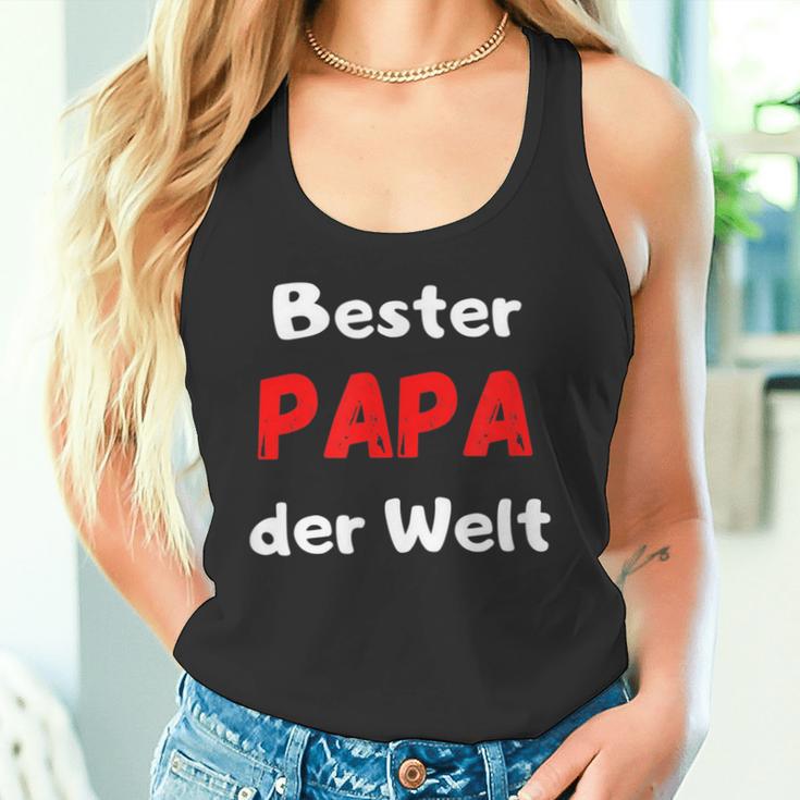 Bester Papa Der Welt Geburtstag Geschenk Familie Tank Top