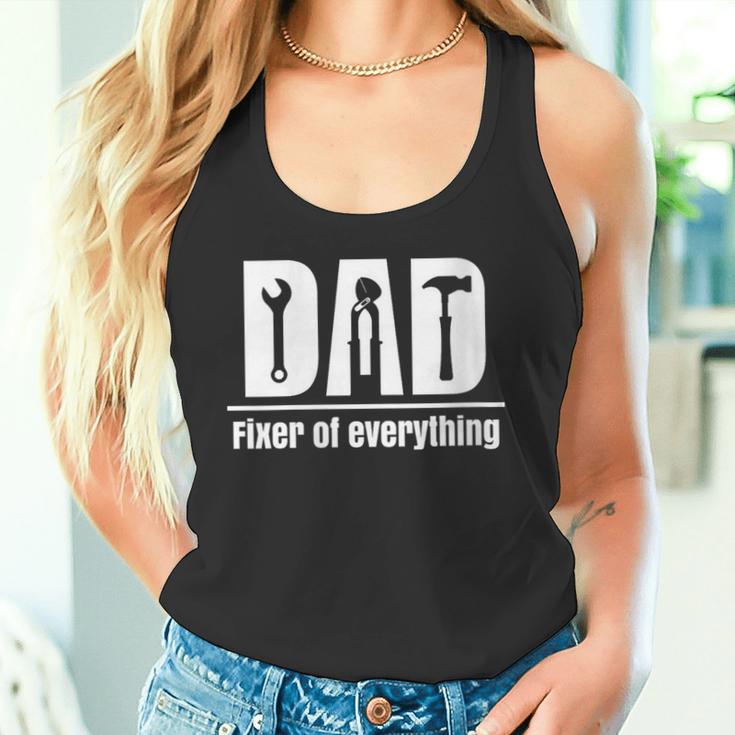 Bester Papa Reparieren Werkzeuge Reparaturenatertag Dad Mit-Ausschnitt Tank Top