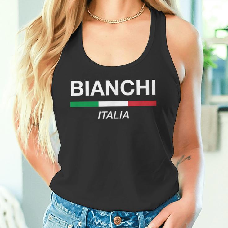 Bianchi Italian Name Family Surname Italy Flag Italia Tank Top