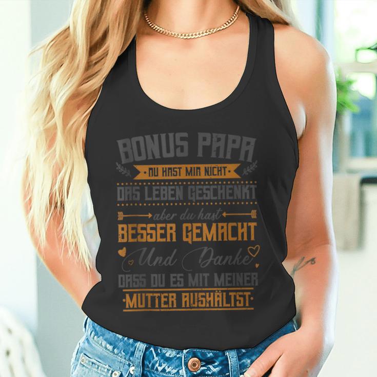 Bonus Papa Du Hast Mir Nicht Das Leben Geschenkt Aber Tank Top