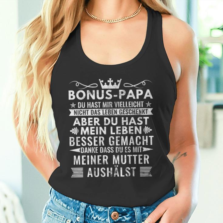 Bonus Papa Stiefvater Stiefpapa Geschenkatertagater Tank Top