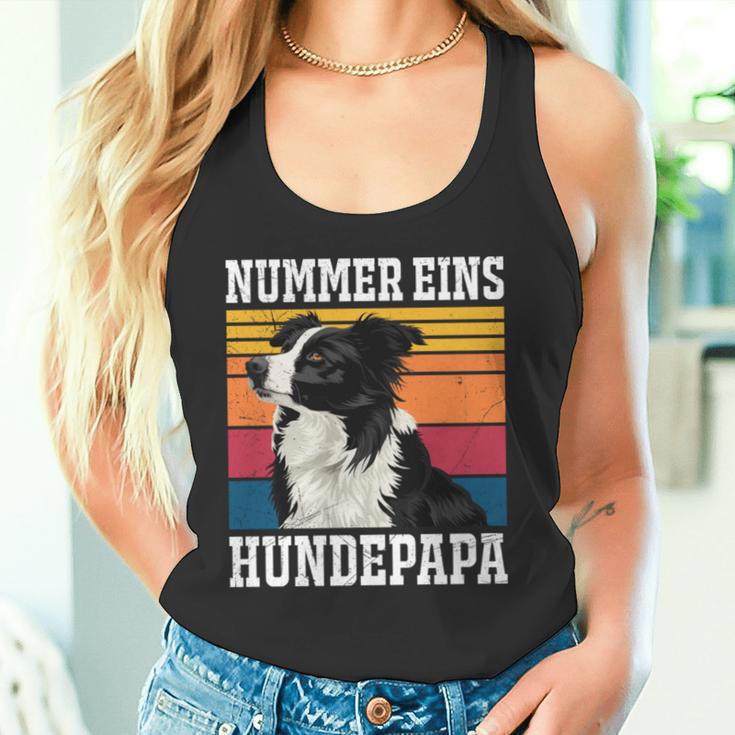 Border Collie Nummer Eins Border Collie Papaintage Tank Top