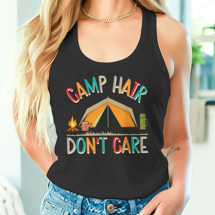 Camp Hair Don't Care Camping Outdoor Camper Wandern Tank Top