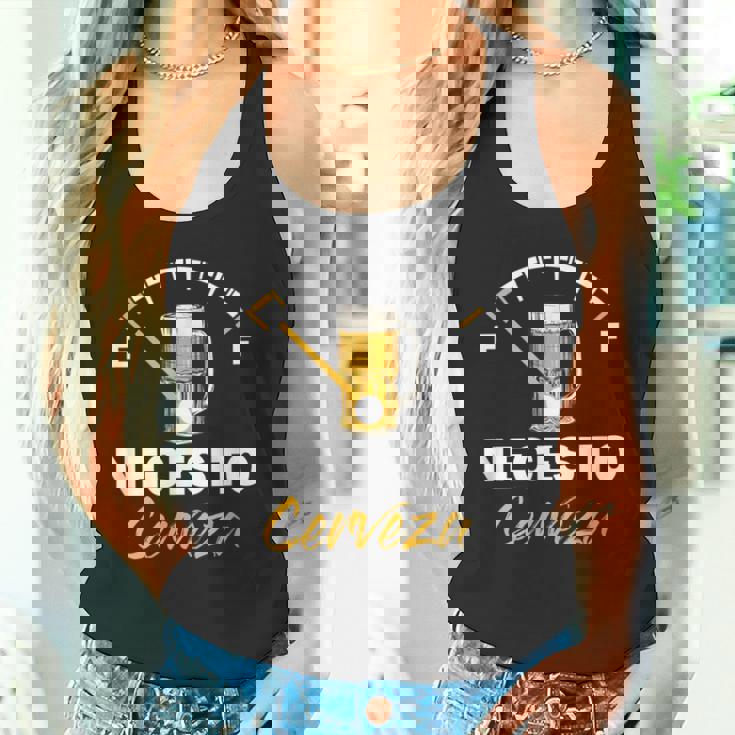 Cerveza Mexicana Necesito Cerveza Refranes Geniales Y Divertidos Camiseta sin mangas