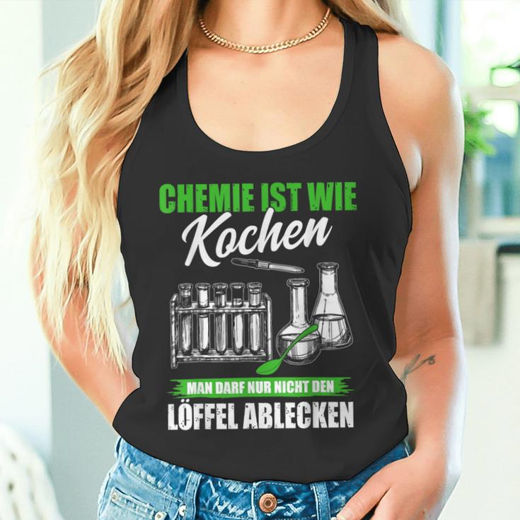 Chemie Ist Wie Kochen Chemiker Laboratory Tank Top