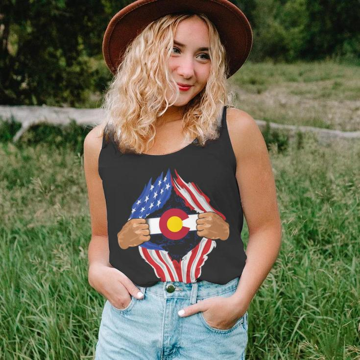 Colorado Roots Inside State Flag American Proud Tank Top