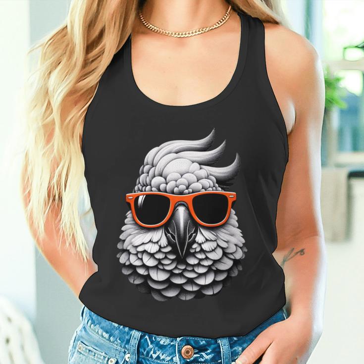 Cooler Kakaduogel Trägt Sonnenbrille Grafik Kunst Tank Top