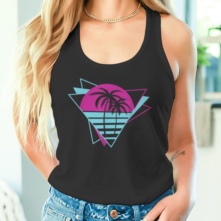 Cooler Synthie 80Er Synthwave Sonnenuntergang Retro- Tank Top