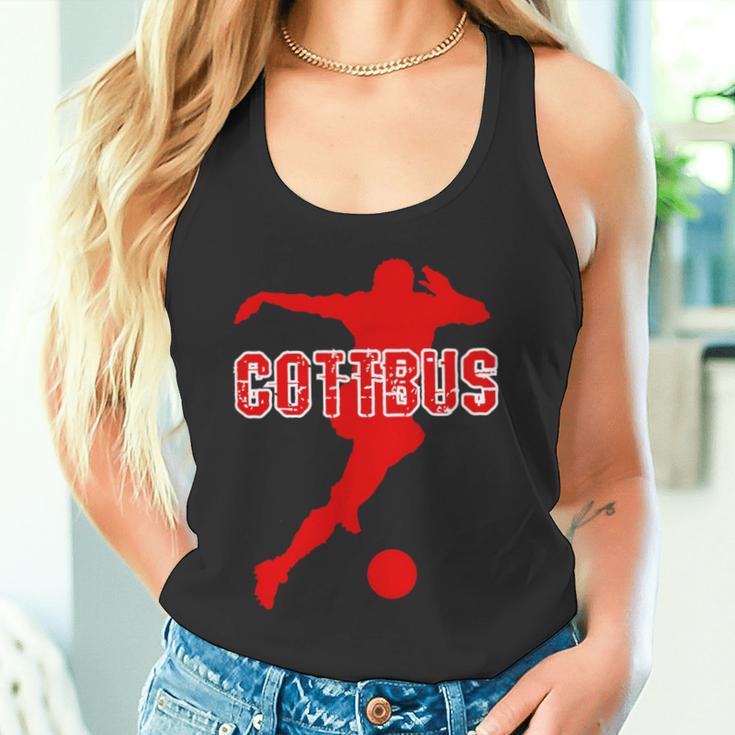 Cottbus Kickenerein Fussball Fan Heimat Brandenburg Rot Tank Top