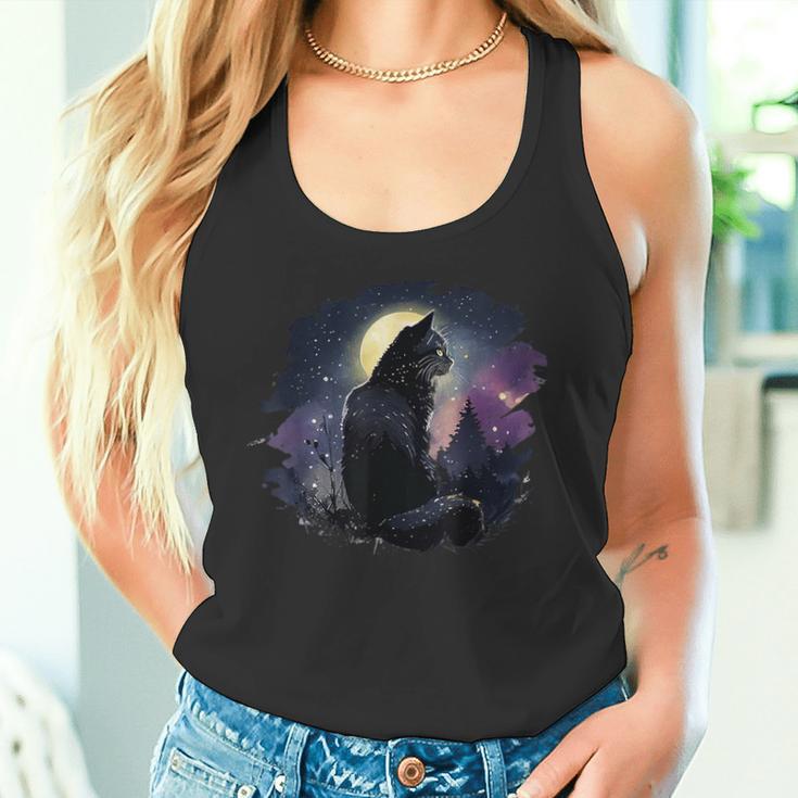 Cute Cat Motif Tank Top