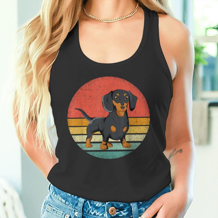 Dachshundintage Dachshund Retro Dog Holder Idea Tank Top