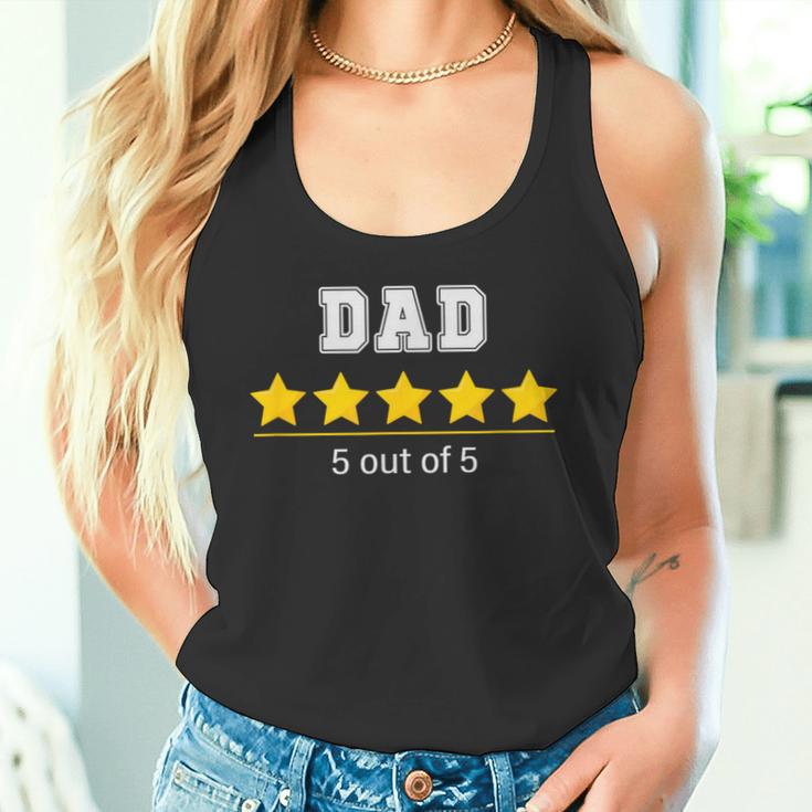 Dad 5 Stars Cool Familyatertag Geschenk Fürater Tank Top