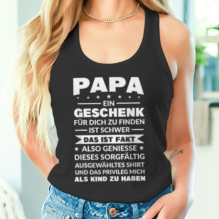 Dad Ein Geschenk Für Dich Papa Family S Tank Top