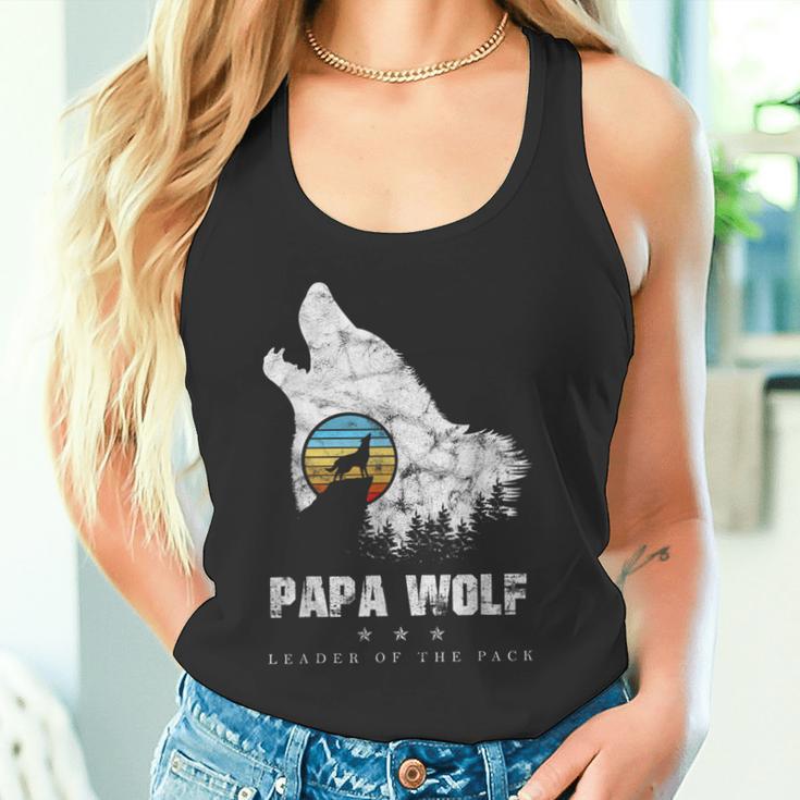 Dad Wolf Rudelführer Father's Day Wolfs intage Tank Top