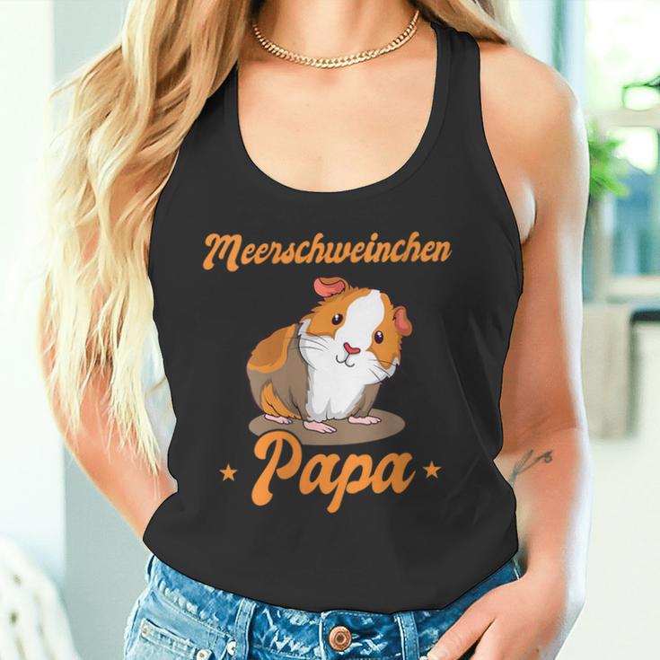 Damen Meerschweinchen Papa -Ater Jungen Männer Zumatertag Mit-Ausschnitt Tank Top