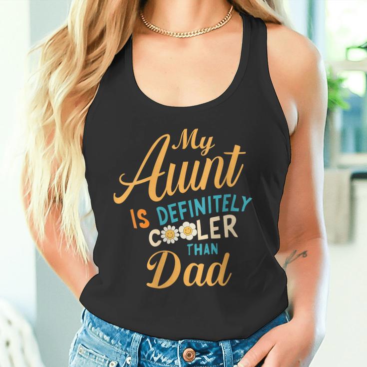 Damen Meine Tante Ist Definitiv Cooler Als Meine Papa- Mit-Ausschnitt Tank Top