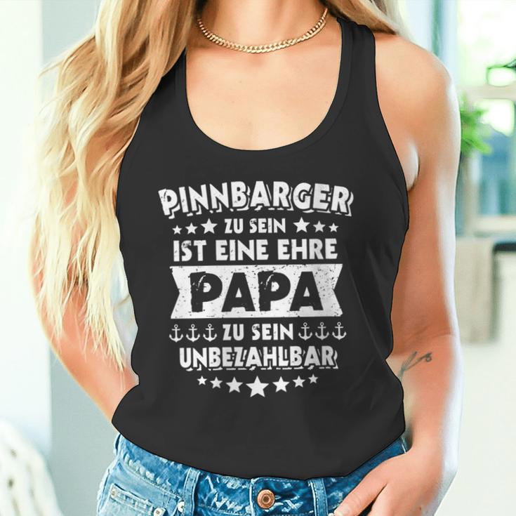 Damen Pinneberger Papa Sprüche Pinnbarger Männer Pinnbarg Mit-Ausschnitt Tank Top