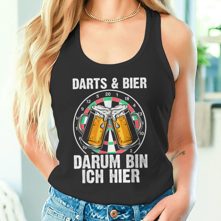 Darts Und Bier Darum Bin Ich Hier Dartspieler Tank Top