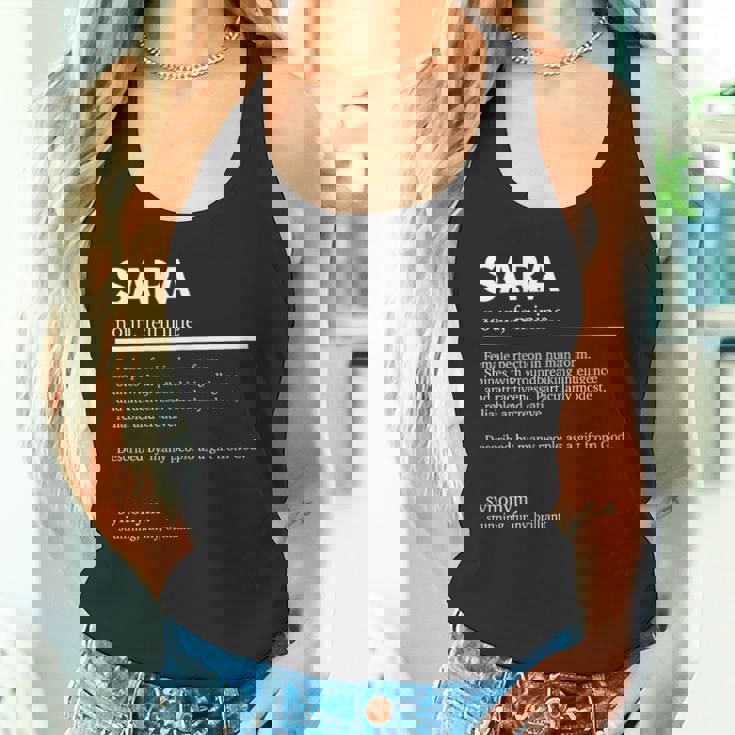 Definición Sara Nombre Sara Nombre Sara Camiseta sin mangas