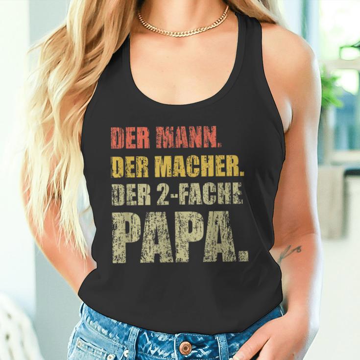 Der Mann Der Macher Der Zweifach Papa Tank Top