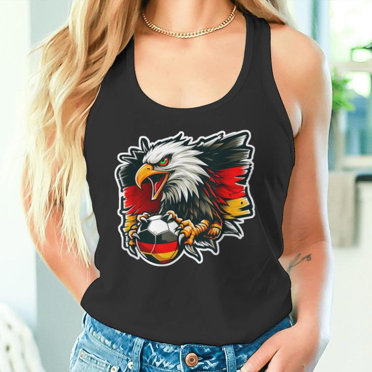 Deutsch Banner Fan Deutschland Flagge Wütender Adler Tank Top