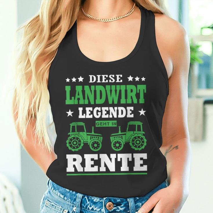 Diese Landwirt Legende Geht In Rente Ruhestand Pensioner Bauer Tank Top