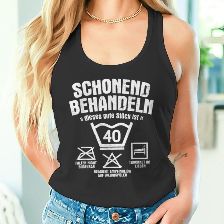 Dieses Gute Stück Ist 40 Schonend Treateln 40Th Birthday Tank Top