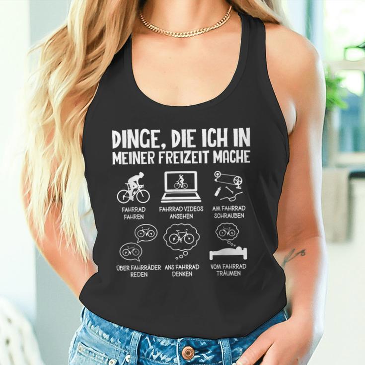 Dinge Die Ich In Meiner Freizeit Mache Bicycle Cyclist Tank Top