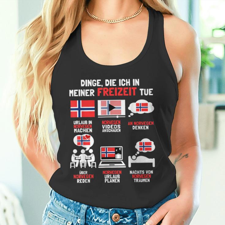 Dinge Die Ich In Meiner Freizeit Tue Norway Tank Top