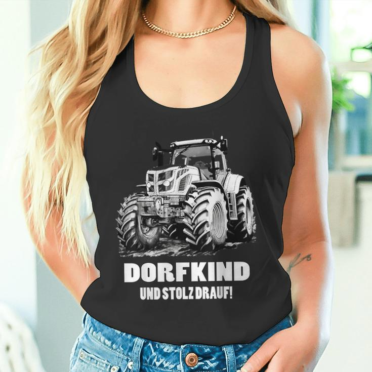 Dorfkind Traktor Landwirt & Bauern Trecker Geschenk Tank Top