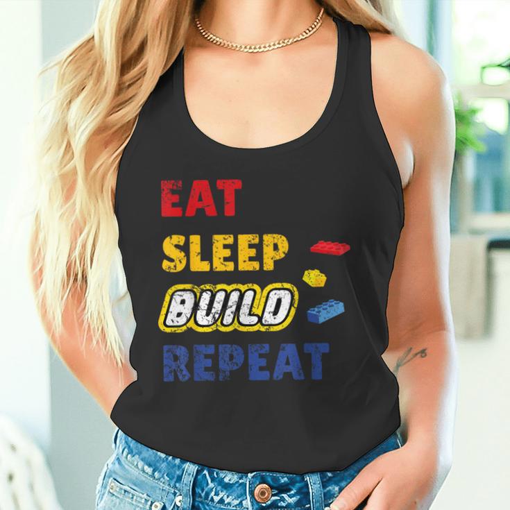 Eat Sleep Build Repeat Klemmbaustein Spielzeug Stones Tank Top