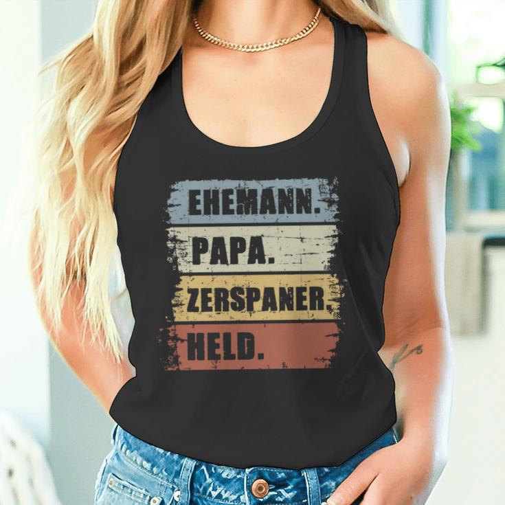 Ehemann Papa Zerspaner Held Zerspanungsmechanikeratertag Tank Top