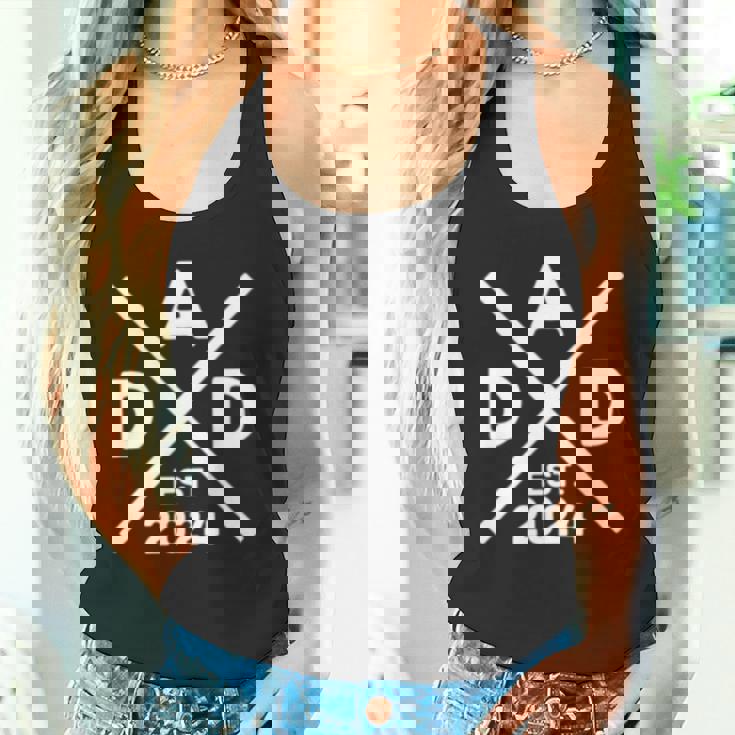 El Logotipo De Dad Est 2024 Saltire Dad 24 Sube De Nivel A Papá 2024 Sudadera Camiseta sin mangas