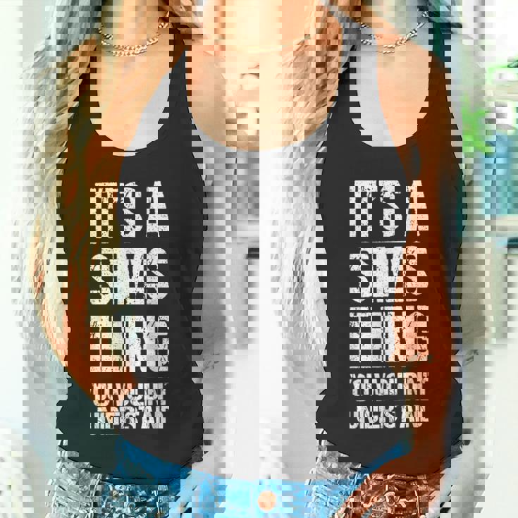 Es Una Cosa De Los Sims No Lo Entenderías Sims Divertidos Camiseta sin mangas