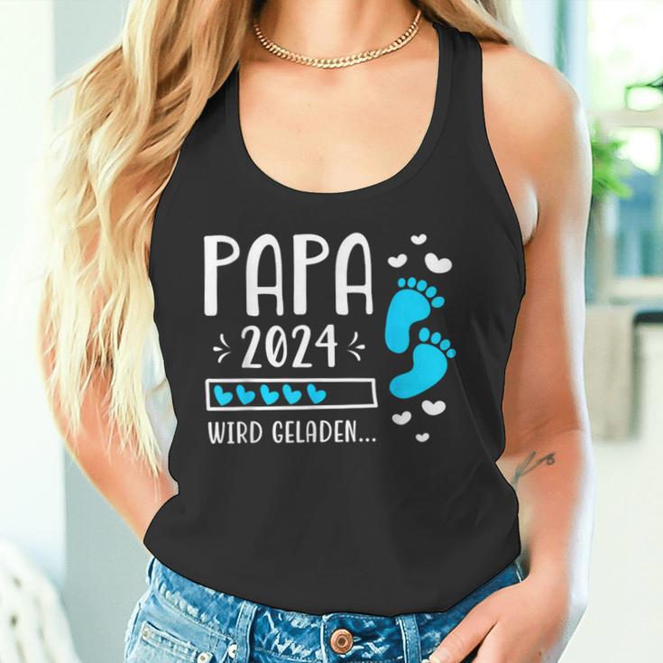 Father 2024 Wird Geladen Papa Loading 2024 Werdender Papa Tank Top