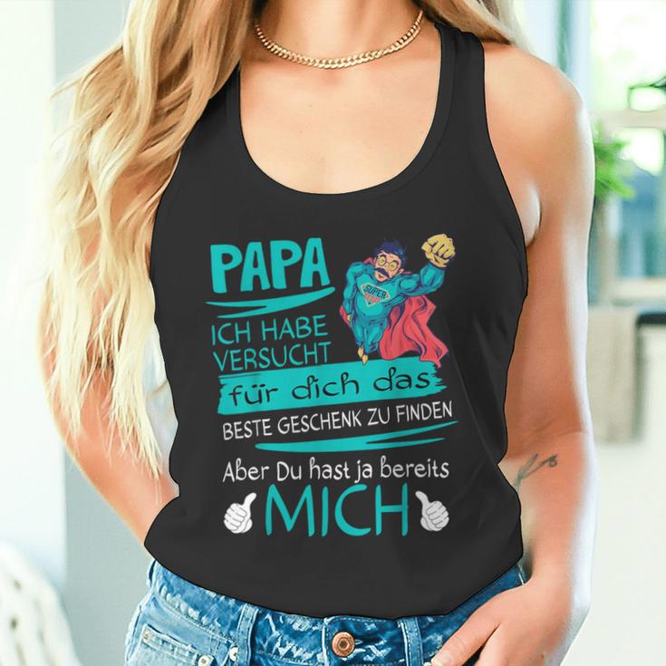 Father's Day Papa Superheroersucht Das Beste Geschenk Father S Tank Top