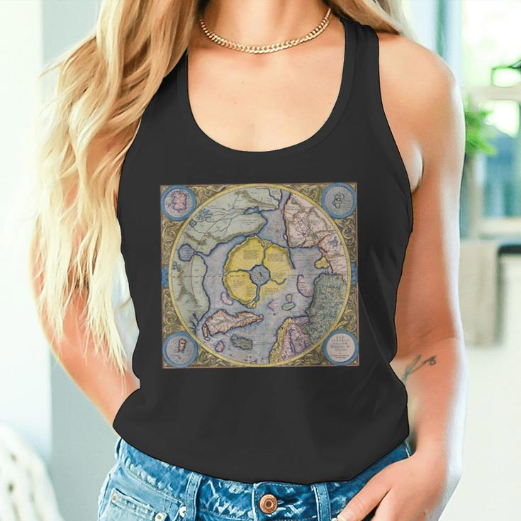 Flat Earth Antique Map Tank Top
