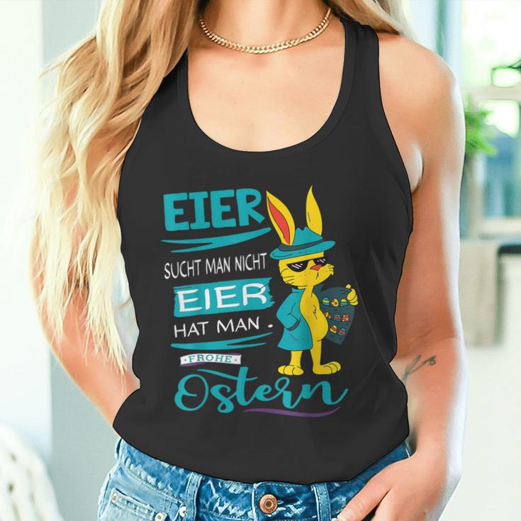 Easter Bunny Frohe Ostern Rabbit Easter Eggs Search Man Tank Top