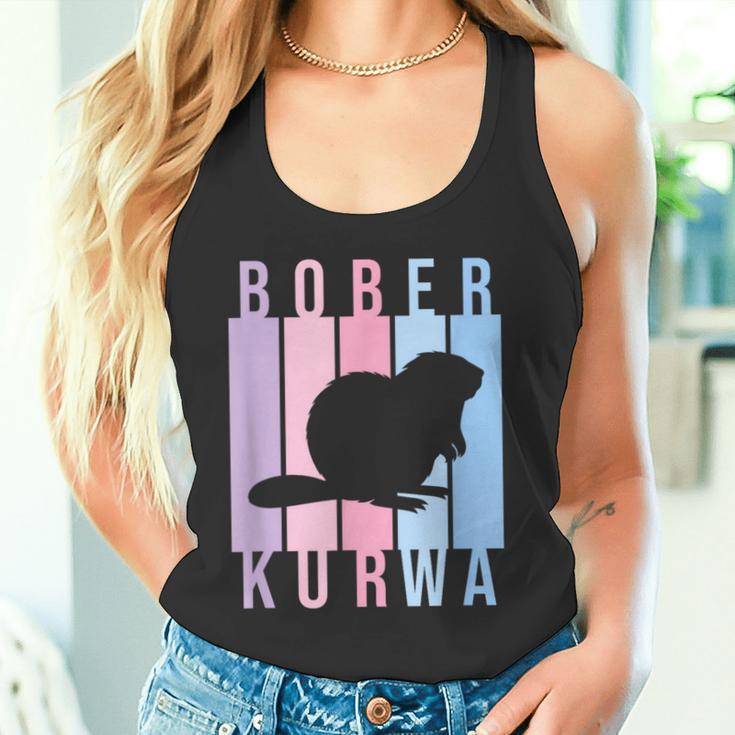 Pastel Bober Bóbr Kurwa Polish Internet Meme Beaver Tank Top